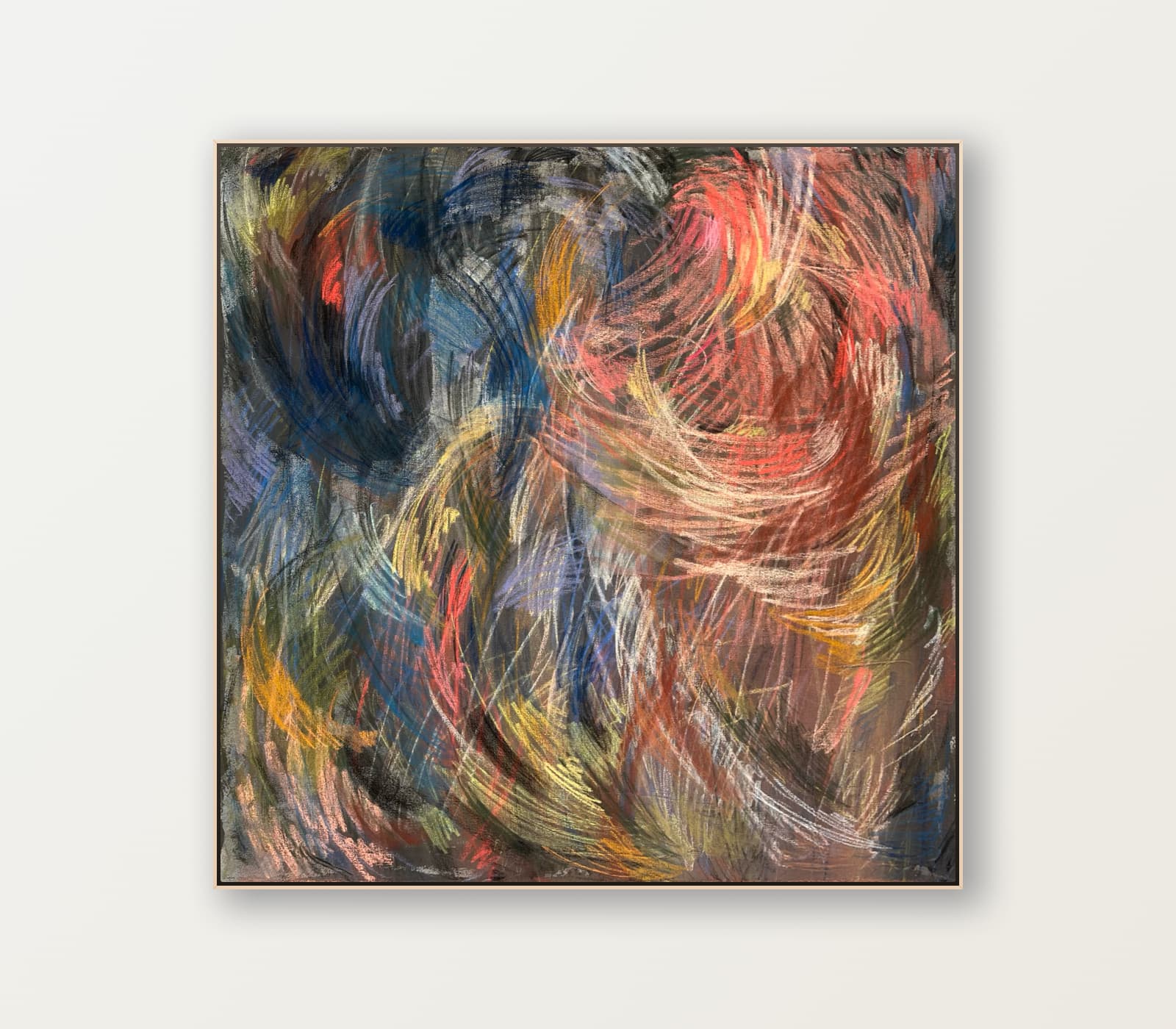 Livewire · oil + pastel on canvas